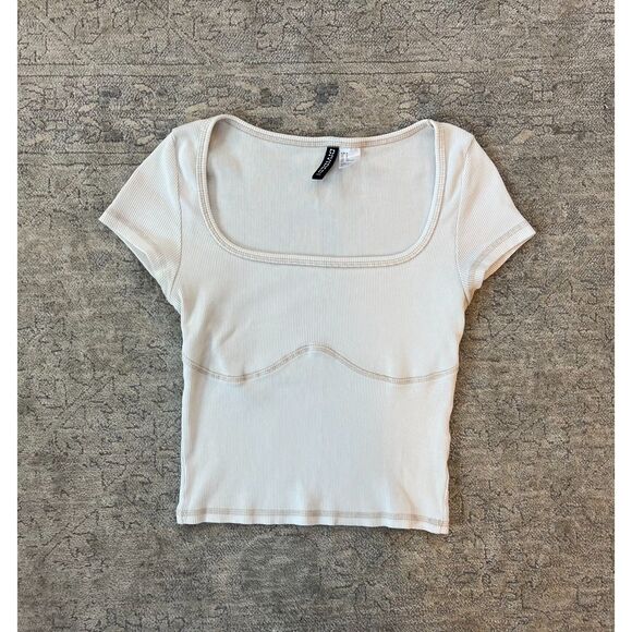 H&M Crop Top Ivory - Picture 4 of 4